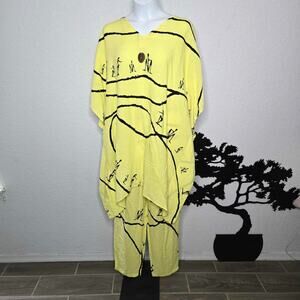 Shermarke African Motif Two Piece Pant Set Size One Size